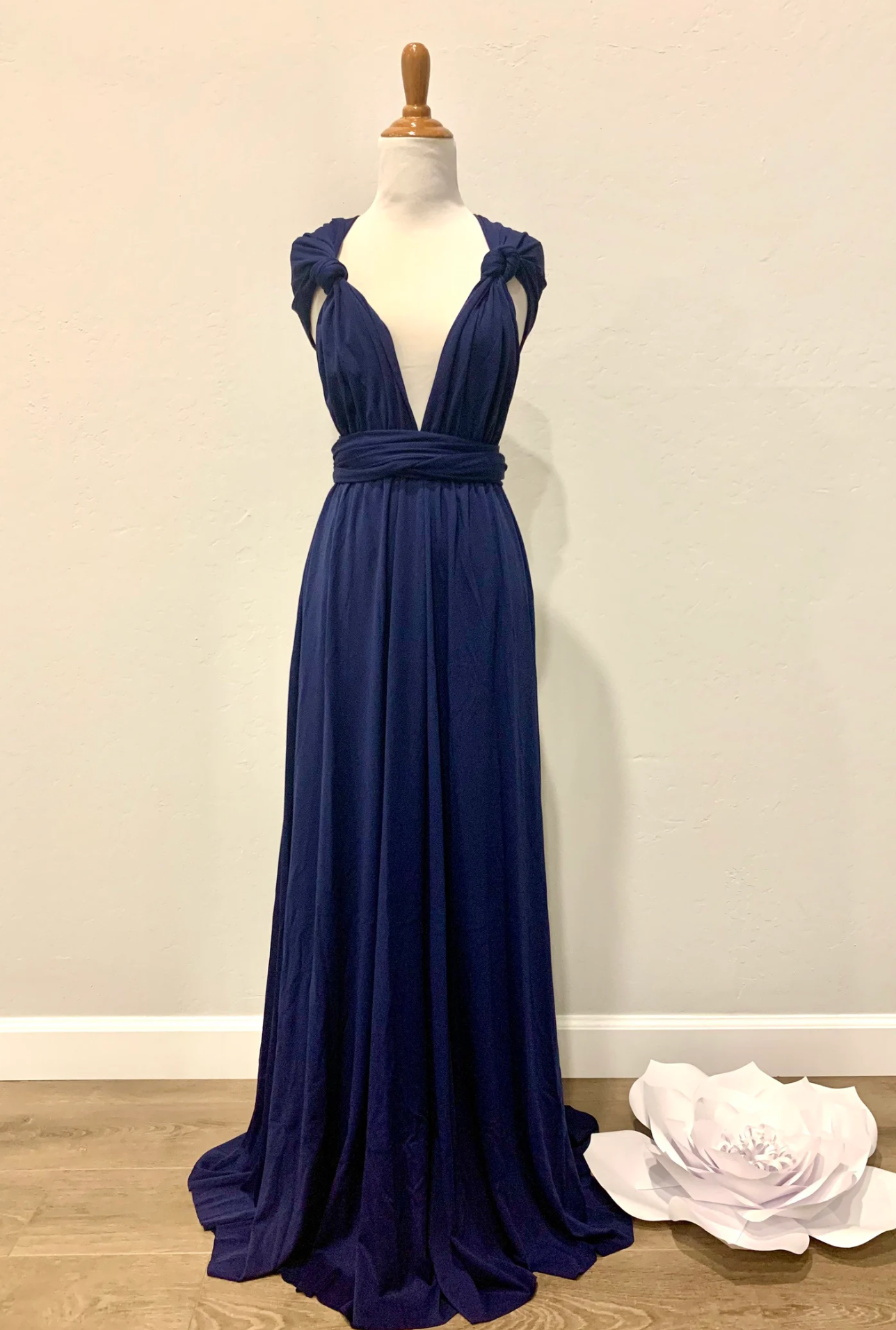 Navy Infinity Dress/ Wrap Convertible Bridesmaid Dress