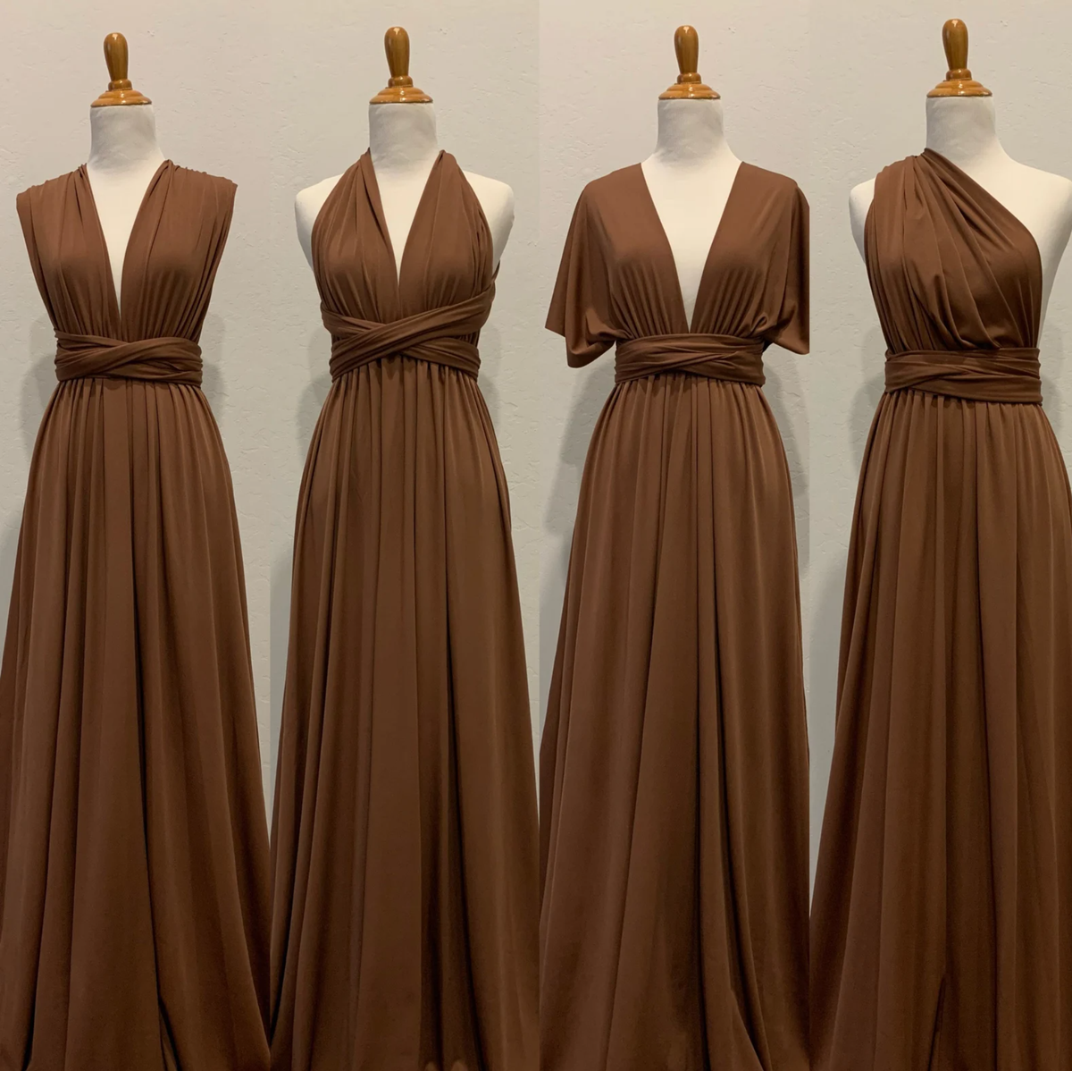 Chocolate Infinity Bridesmaid Dress