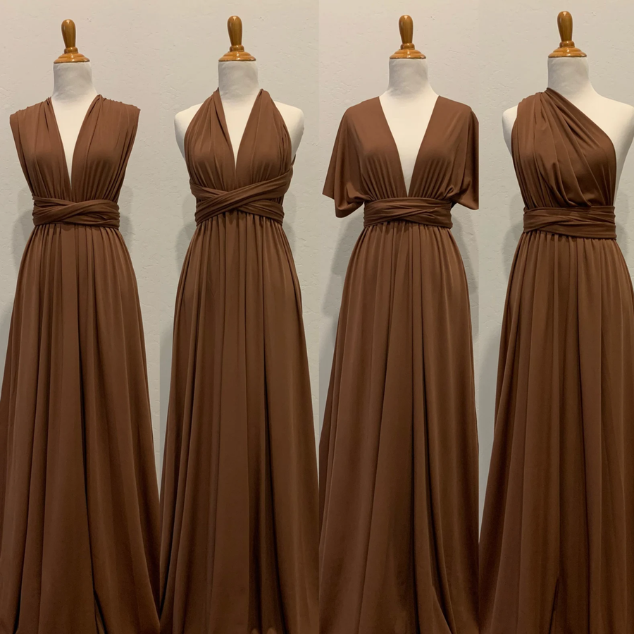 Chocolate Infinity Dress/ Wrap Convertible Bridesmaid Dress