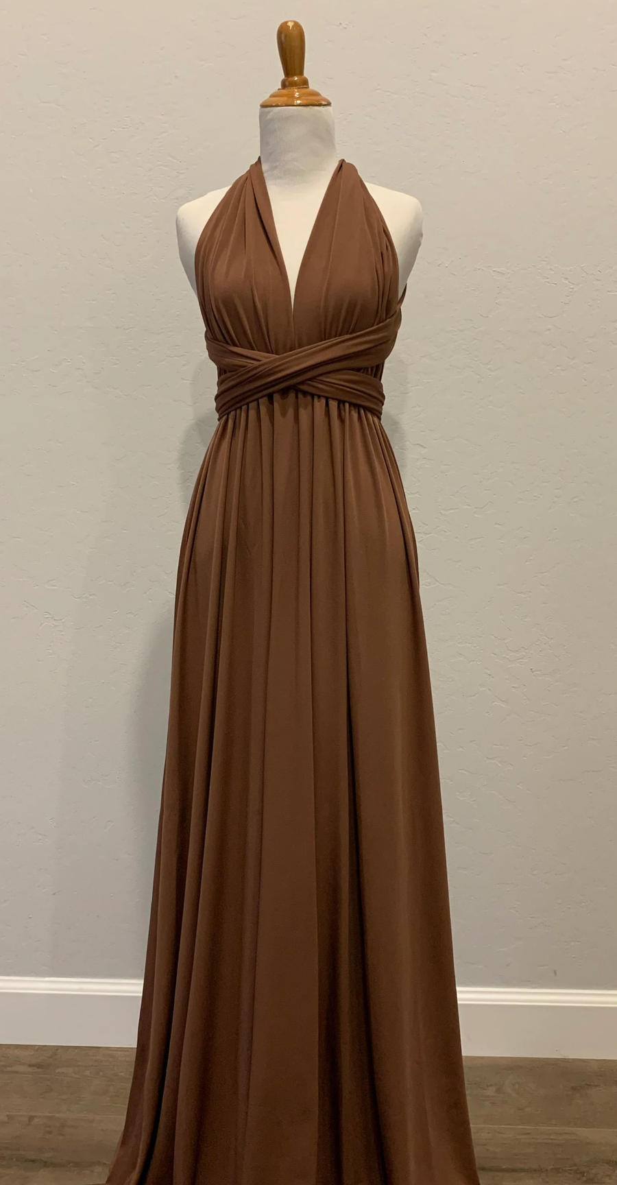 Chocolate Infinity Dress/ Wrap Convertible Bridesmaid Dress