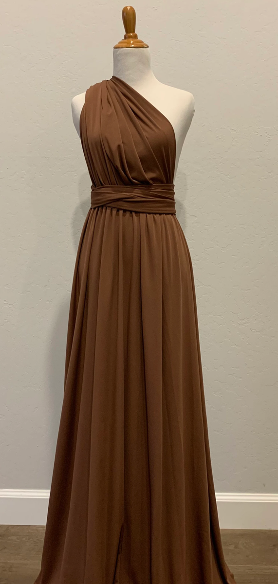 Chocolate Infinity Bridesmaid Dress