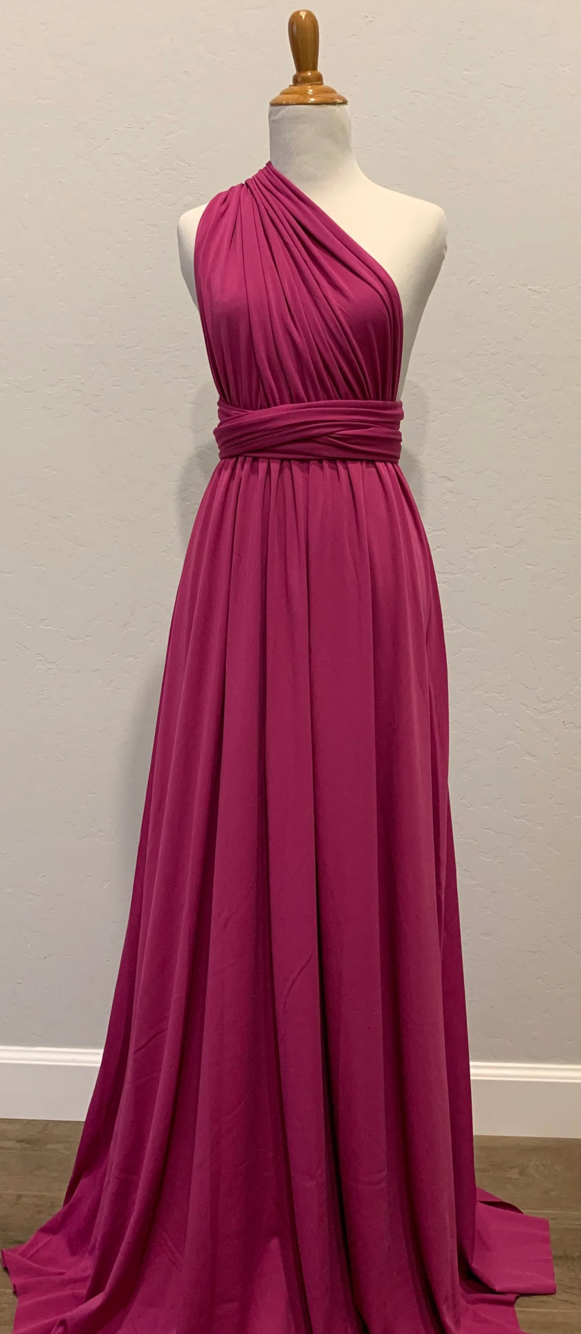 Magenta Infinity Dress/ Wrap Convertible Bridesmaid Dress