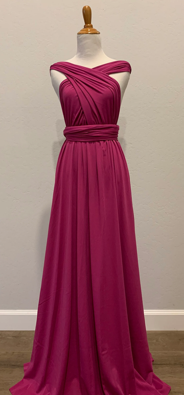 Magenta Infinity Dress/ Wrap Convertible Bridesmaid Dress