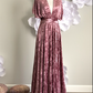 Dark Mauve Crushed Velvet Infinity Dress/ Wrap Convertible Bridesmaid Dress,J23-29 - ScholleDress