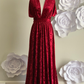 Burgundy Crushed Velvet Infinity Dress/ Wrap Convertible Bridesmaid Dress,J23-22 - ScholleDress