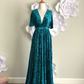 Teal Crushed Velvet Infinity Dress/ Wrap Convertible Bridesmaid Dress,J23-8 - ScholleDress