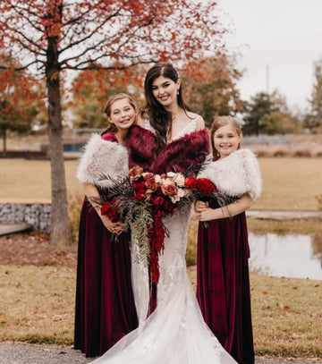 Flower Girl Velvet Infinity Dress /Junior Bridesmaid Dress