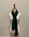 Wrinkled velvet shawl for mother of the bride