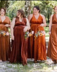Velvet infinity dress for bridal party styling