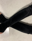 Velvet arm warmers wedding accessory