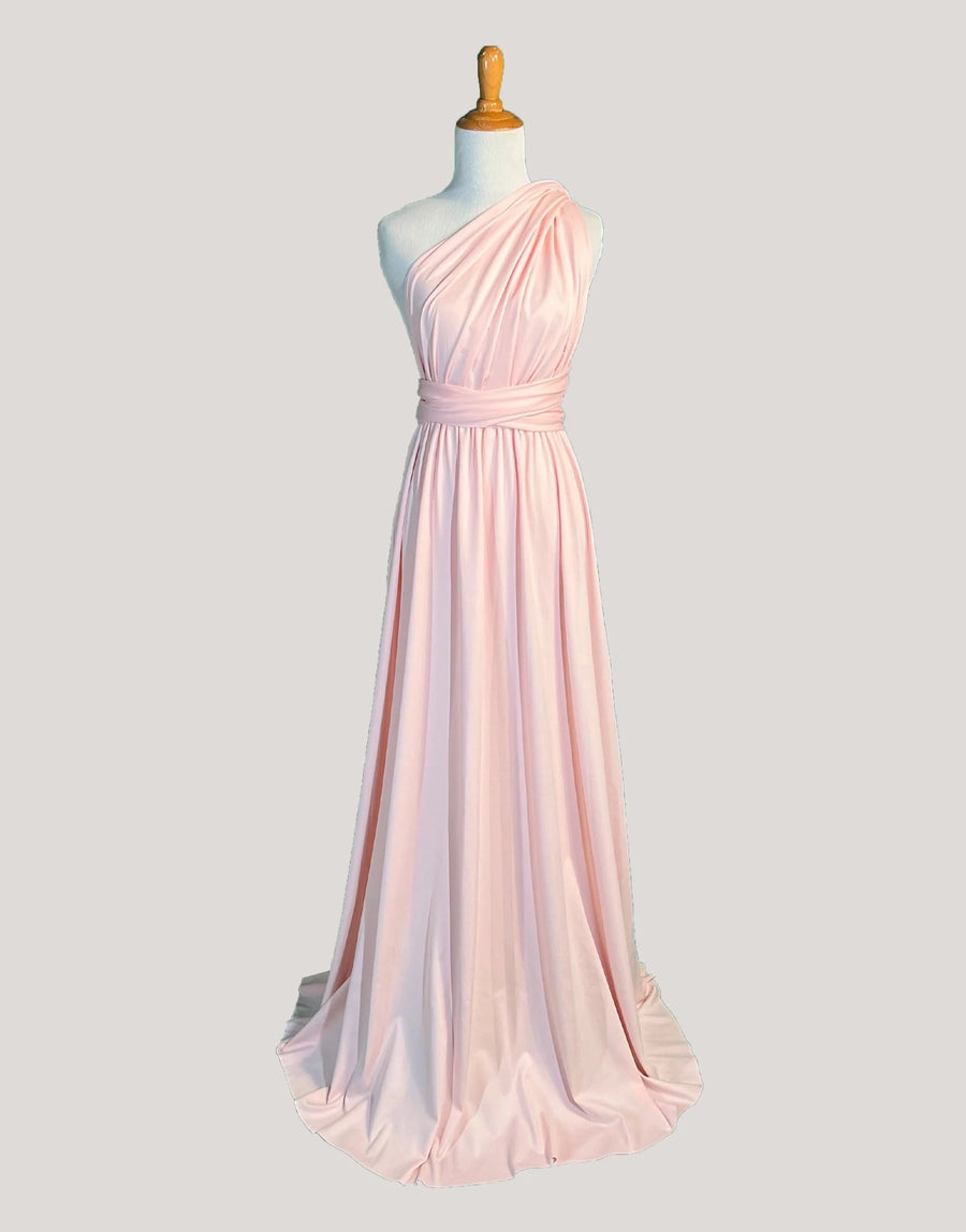 Peach Infinity Dress/ Wrap Convertible Bridesmaid Dress