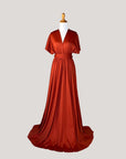 Rust Burnt Orange Infinity Dress/ Wrap Convertible Bridesmaid Dress