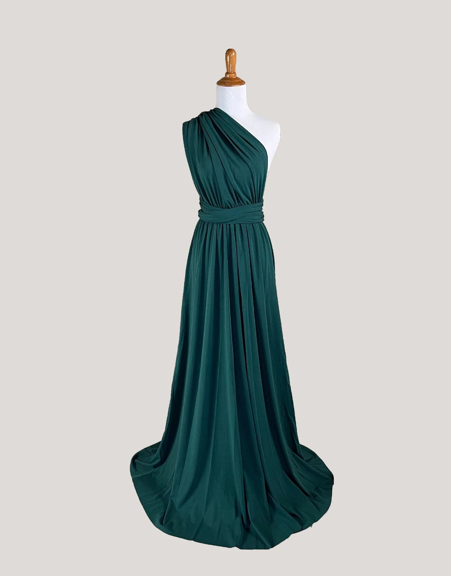 Green Infinity Dress/ Wrap Convertible Bridesmaid Dress
