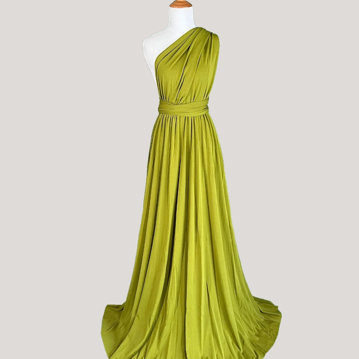 Avocado Green Infinity Bridesmaid Dress