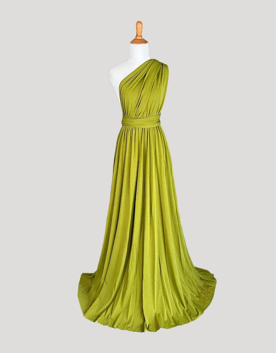 Avocado Green Infinity Bridesmaid Dress