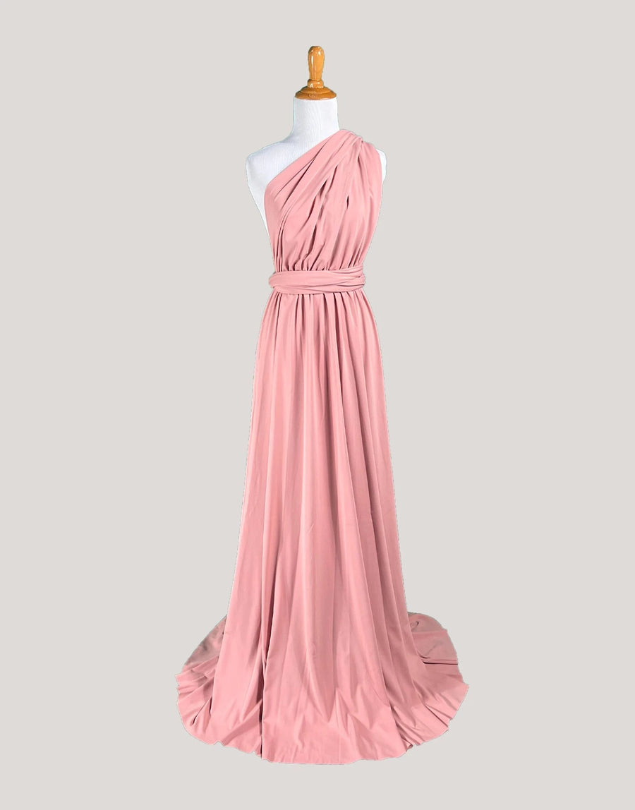 Dusty Rose Infinity Dress/ Wrap Convertible Bridesmaid Dress