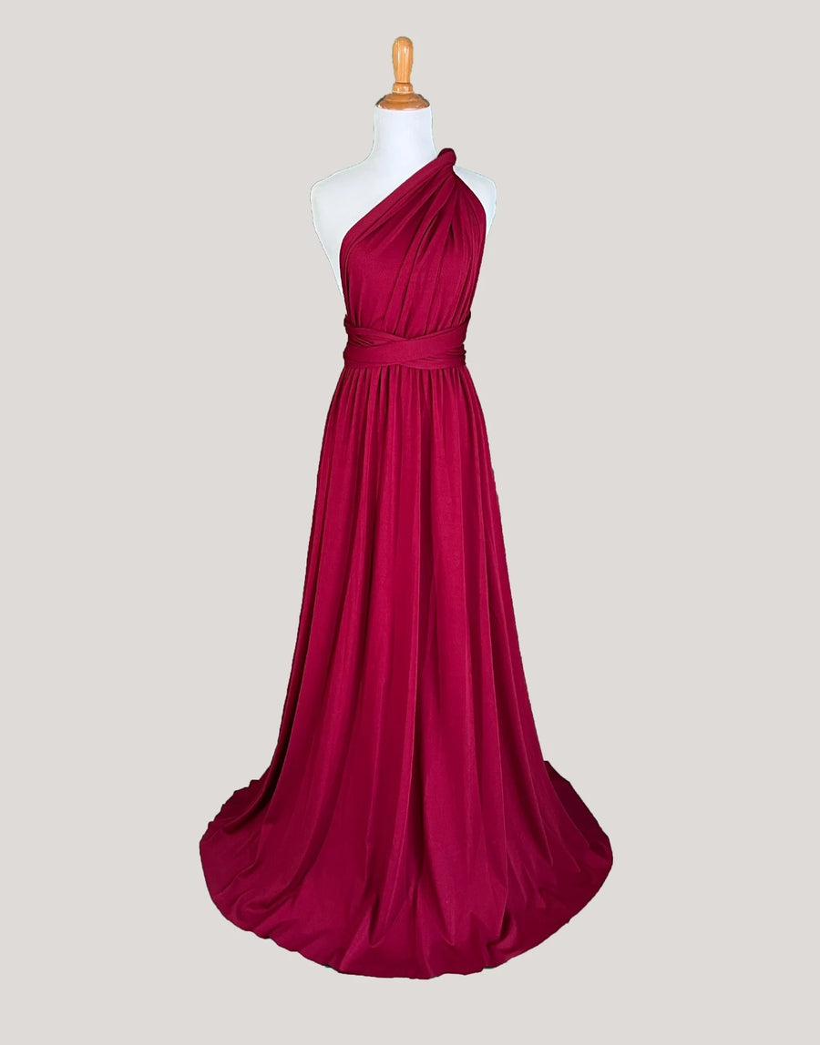 Wine Infinity Dress/ Wrap Convertible Bridesmaid Dress