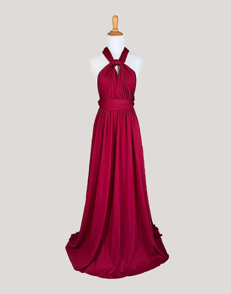 Wine Infinity Dress/ Wrap Convertible Bridesmaid Dress