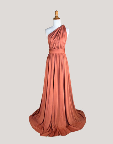 Terracotta Infinity Dress/ Wrap Convertible Bridesmaid Dress