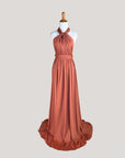 Terracotta infinity bridesmaid dress side view