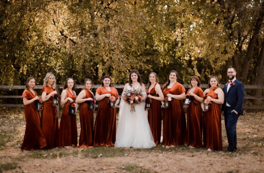 Velvet Infinity Bridesmaid Dress/Customization Size/40+ Color Regular Velvet Infinity Bridesmaid Dress/Customization Size/40+ Color Regular
