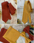 Handmade pocket square wedding accessory