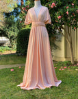 Peach Infinity Dress/ Wrap Convertible Bridesmaid Dress