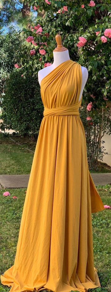 Mustard Infinity Dress/ Wrap Convertible Bridesmaid Dress