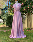 Lavender/Wisteria Infinity Dress/ Wrap Convertible Bridesmaid Dress-S102 - ScholleDress